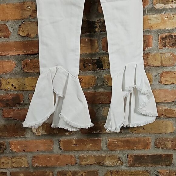 Citizens of Humanity White Drew Flounce High Rise jeans size 25 - Picture 7 of 13